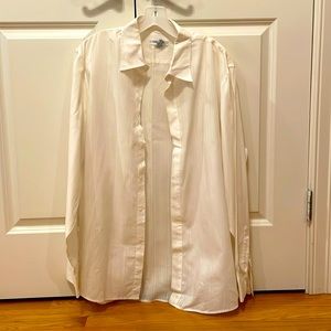 White Calvin Klein Dress Shirt